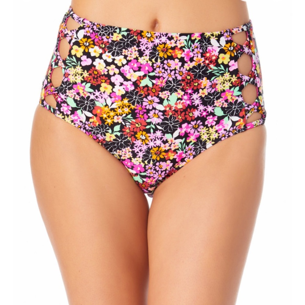 California Waves for Macys Strappy Side Bikini Bottom